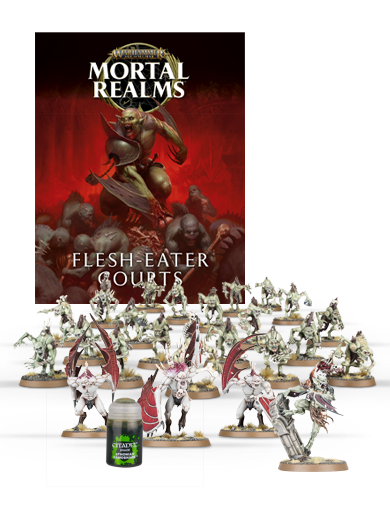 Dés Warhammer AoS Flesh-Eater Courts - édition 10 - Neufs En Boîte